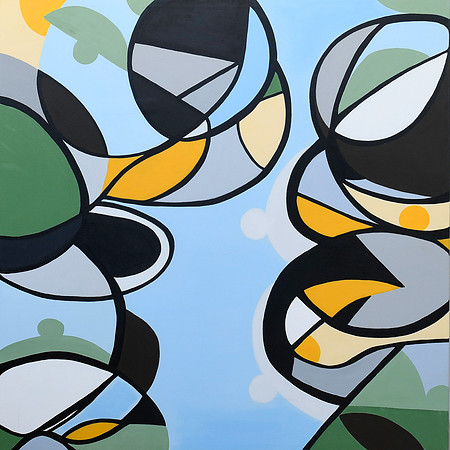 Menage-a-Deux-Acrylic on Canvas -Inspirations 40x40