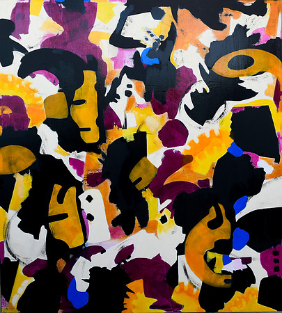 Evolution-V-Gesso Acrylic on Canvas-Evolution Series54x60