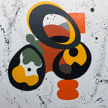 El Torro-Acrylic on Canvas- Geometric Series 45x45